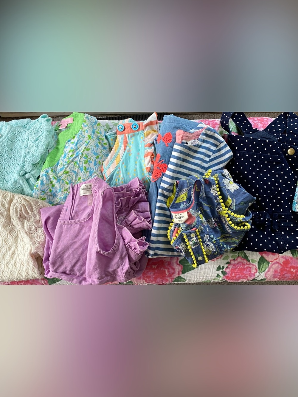 Girls Clothes Lot 7/8 9 Pc Matilda Jane Boden Janie And Jack Lilly Pulitzer Gap